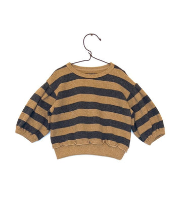 Gestreepte sweater - Nature melange